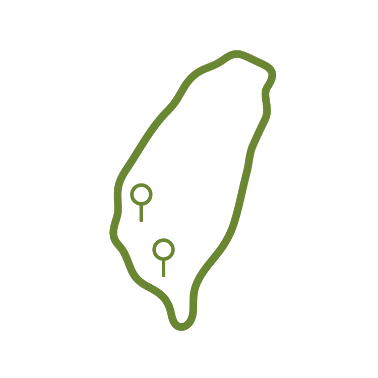 台灣地圖圖示，代表碳水炸彈能量膠採用台灣在地生產的原料